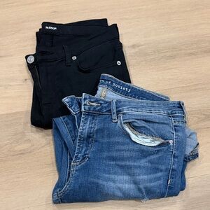 Hudson Jeans Women's Black and Blue Skinny Jeans